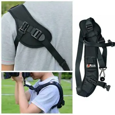 Focus F-1 Quick Rapid Sling Belt Neck Shoulder-Strap For DSLR SLR Black Cam B0 • £6.20