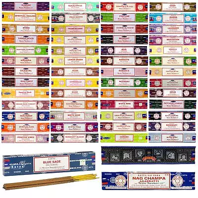 Genuine Satya Incense Joss Sticks Home Fragrance Mixed Scents Single Packs UK • $6.71