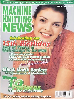 Machine Knitting News Pattern Magazine April 1999 Ladies Mens Kids Sheep Toy • £5.49