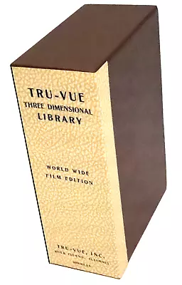 Tru-Vue Cardboard Library/Storage Box - Unused -for 12 Film Strips & Viewer • $28