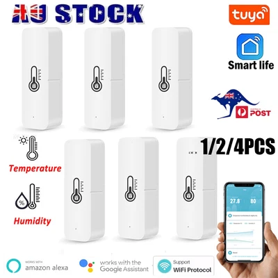$19.95 • Buy Tuya Wifi Bluetooth Temperature Humidity Sensor Smart Life For Alexa Google Home