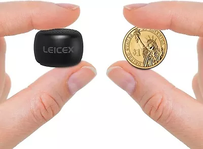 Mini Bluetooth Music Speaker Wireless Tiny Small Compact Keychain Smallest Black • $34.90