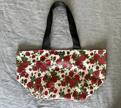 Liberty London “Carline Rose” Floral Tote Bag PVC Red NWD • $35