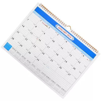 Daily Wall Calendar Calendar Clear Printed Calendar For Office Hanging • £12.49