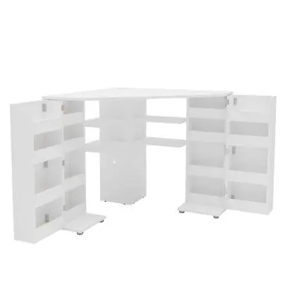£219.99 • Buy White Corner Dressing Table Birlea Olivia Desk Make Up Storage Station Vanity