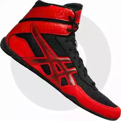 Asics Matcontrol 3 Mens Wrestling Boxing Shoes - Red/Black - 1081A053.002 - New • $56.24