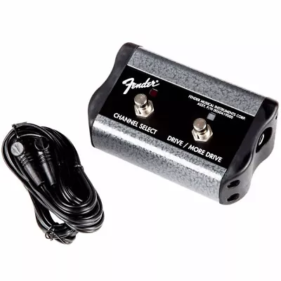 Fender 2-Button 3-Function Footswitch With 1/4  Jack Channel/Gain/More Gain • $49.95