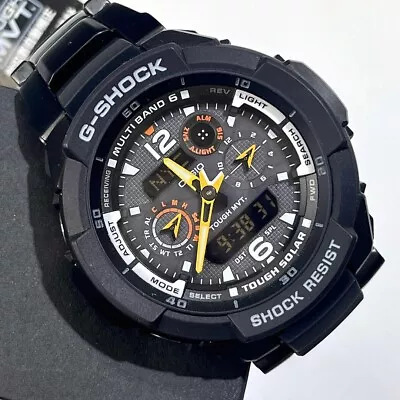 G-SHOCK Sky Cockpit GW-3500BD-1AJF Color Black Band Stainless Steel Band New • $517