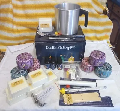£22 • Buy Candle Making Kit JulWhisper Inc Soy Wax,Tins,Jug,dyes,wicks,Tools & Oils  New 