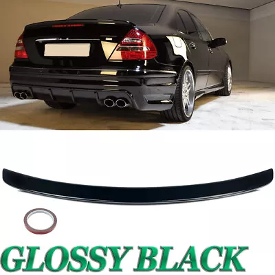 Gloss Black AMG Style Rear Trunk Spoiler For Mercedes Benz W211 E350 Sedan 03-09 • $69.91