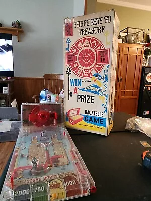 Vintage Marx Toy Three Keys To Treasure Pinball Game Bagatelle Prize Game  • $69.99