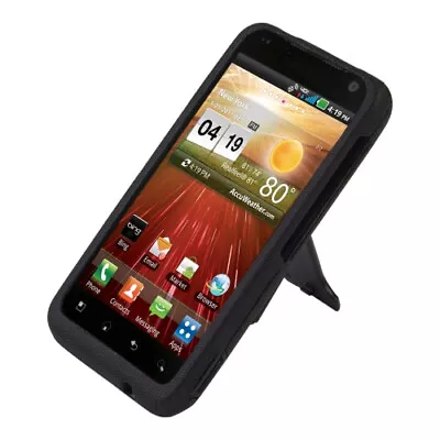 Body Glove - Flex Snap-On Case With Kickstand For LG Revolution VS910  - Black • $8.49
