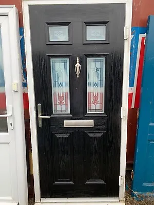 £149 • Buy Composite Door With Frame - Black / Glass. Size 2140x990 With Seal 