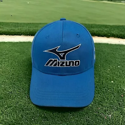 Mizuno Embroidered Light Blue Golf Hat Cap One Size Fits All Strap Back Clean • $21.99