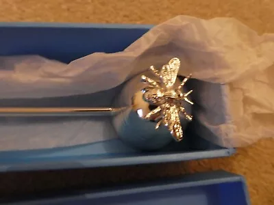 £25 • Buy 🌸 BRAND NEW 🌸 KENNETH TURNER LONDON SILVER PLATED BEE CANDLE SNUFFER 38cm LONG
