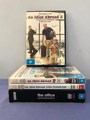 An Idiot Abroad 1-3 1 2 3 & The Office Complete Series Ricky Gervais DVD R4 • $12.95