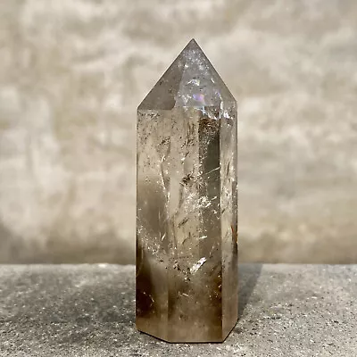 55G Natural Clear Quartz Obelisk White Crystal Energy Column Healing • $10.50