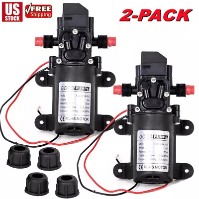 2X 12V Self Priming Sprayer 130PSI Electric Water Pump For RV Camper Marine Boat • $21.99