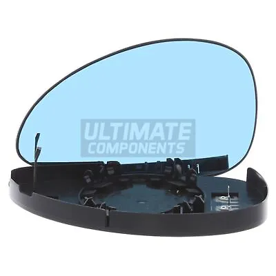 Wing Door Mirror Glass Citroen C4 2004-2010 Blue Convex Heated Passenger Side • $42.25