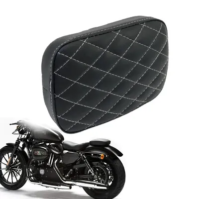 For Harley XL883N Motorcycle Black Rear Passenger Seat Pillion Pad 8 Suction Cup • $21.78