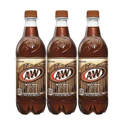 6 PACK! A&W ROOT BEER  16.9 Oz Bottles SAME DAY SHIPPING! • £19.29