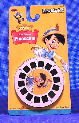 SEALED Disney Walt Disney's Pinocchio Cartoon Movie View-master 3 Reels Pack • $34.99