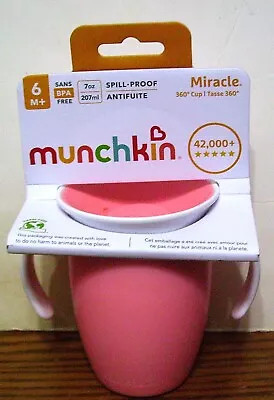 Munchkin Spill Proof Cup Ages 6+ Pink • $1.99