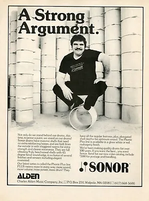 $9.99 • Buy 1983 Print Ad Of Sonor Phonic Plus Drums We Stand Behind And On Our Drums