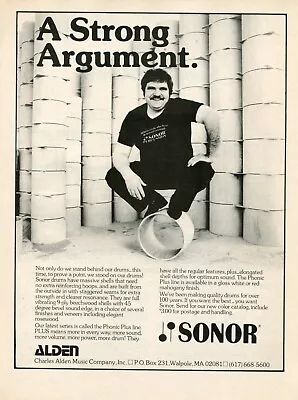 $9.99 • Buy 1983 Print Ad Of Sonor Phonic Plus Drums We Stand Behind And On Our Drums