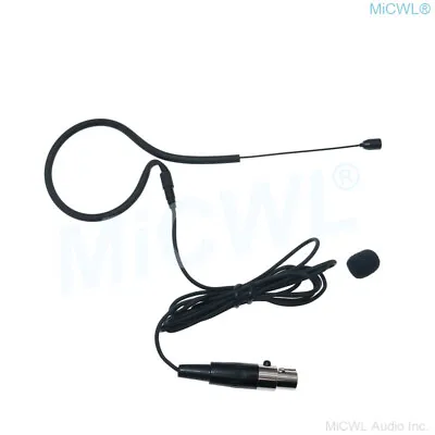 Full Black Ear Headset Microphone Mic For Shure Wireless TA4F Mini XLR 4Pin • $13.97