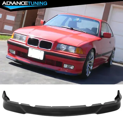 Fits 92-98 BMW E36 3 Series Base M Sport Unpainted Front Bumper Lip Spoiler - PU • $59.99