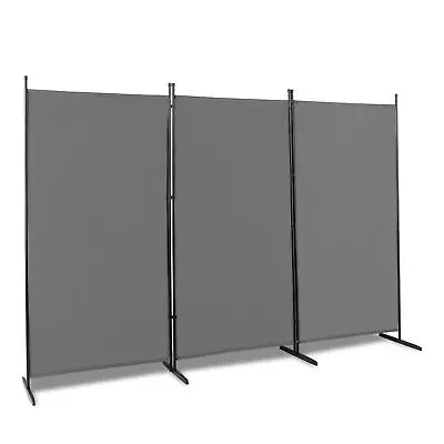 3 Panel Folding Room Divider Modern Metal Privacy Screen Partition Home Office • $36.95