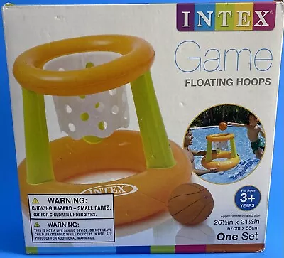 Intex Game Pool Mini Basketball Time Floating Hoops (26.5in X 21in) For 3+ • $16.97