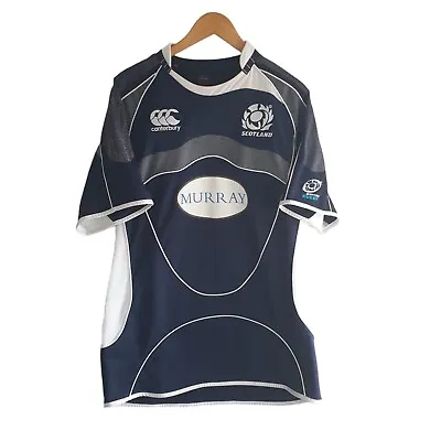 Scotland Rugby Union Shirt Mens Size L Home Jersey Canterbury Murray 2007 2008 • £34.99