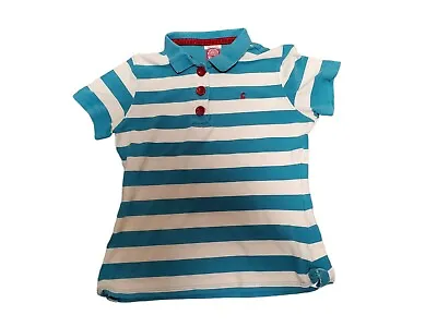 Joule Clothing Rabbit Bunny Polo Collared Shirt Size 14 EUR L US 10 • $16.99