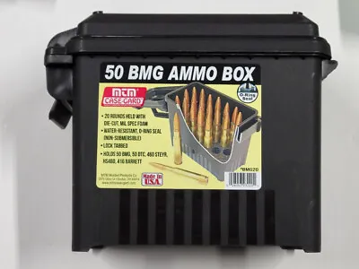 Mtm Bmg20 50 Bmg Black Ammo Box - 20 Round - Brand New - Free Ship • $24.99