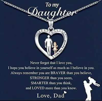 Daughter Necklace From Dad Father To Daughter Necklace Gifts Daughter ... • $17.99