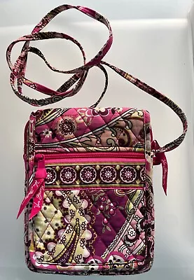 Vera Bradley Small Cross-Body Bag - Bright Pink Paisley - NWOT • $12.95