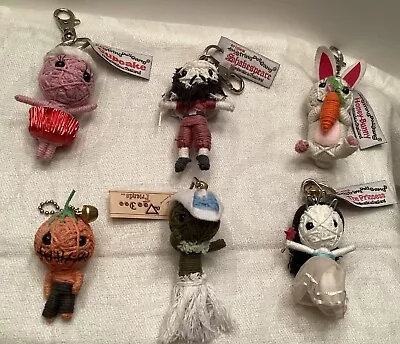 6 String Doll Key Chain Clips - 5 Original String Doll Gang 1 Voo Doo Friends • $24.99