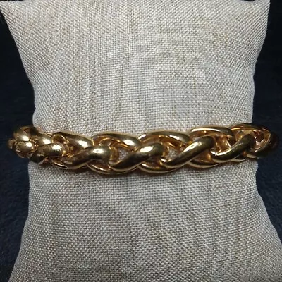 DOLCE VITA 18k Gold Plated Chain Bracelet Made In ITALY. 10269 • $38.99