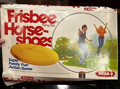 Vintage 1968 WHAM-O Frisbee Horse-Shoes/Lawn Game/Ground Hoops • $10