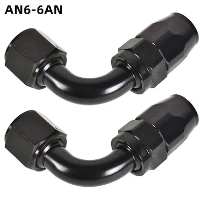 6AN 90 Degree Aluminium Swivel Hose End Fitting Adapter For Oil/Fuel/Gas Line • $18.05