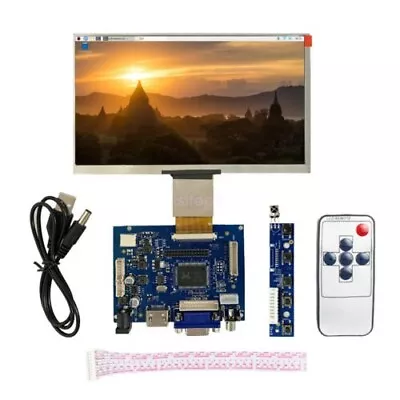 7  IPS LCD Screen Display Monitor For Raspberry Pi + Driver Board HDMI/VGA/2AV • £27.36