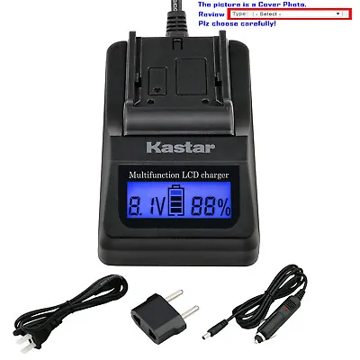 Kastar Battery LCD Fast Charger For Panasonic VW-VBG260 VW-VBG260-K VW-VBG260PPK • $21.99