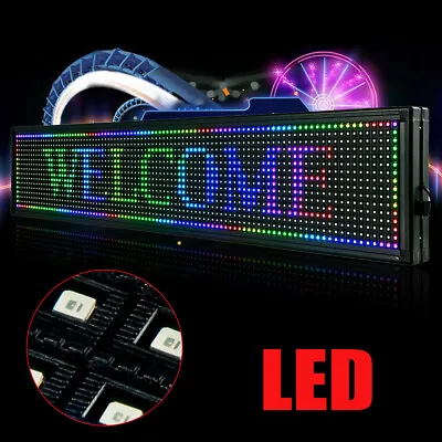 40 X8  LED Sign Scrolling Message Display Board RGB 7-Color Programmable Board • $76