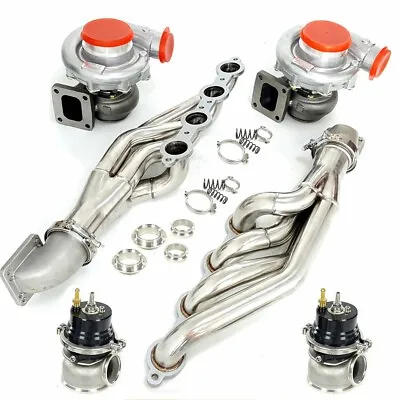 T4 AR.80/.81 Turbo+Manifold+Elbow Adapte+Wastegate For LS1 LS2 LSX V8 4.8L 6.0L • $996.39