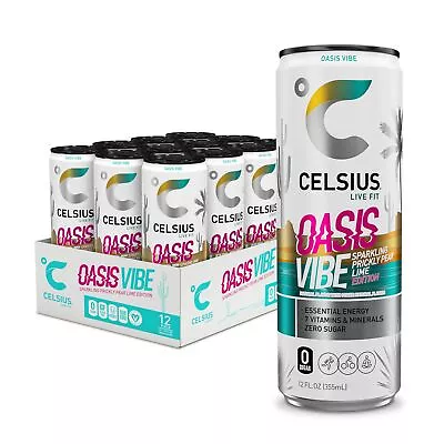 Celsius Sparkling Oasis Vibe Functional Essential Energy Drink 12 Fl Oz (pack • $27.72