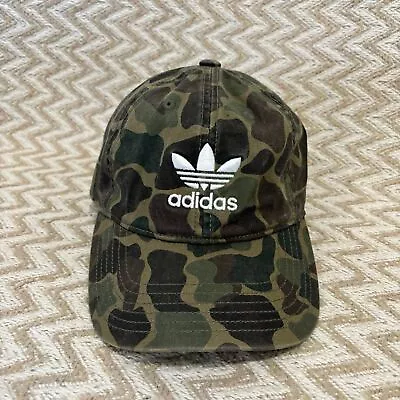 Adidas Women’s Relaxed Fit Baseball Cap Hat Camouflage Adult One Size • £13.49