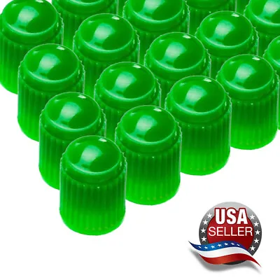 Tire Valve Stem Caps Tight Seal For Car SUV Bike Bicycle Motorcycles - Green • $4.98