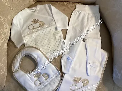 Baby Outfit Hospital Set Unisex Newborn 0-3 Months Romany • £26